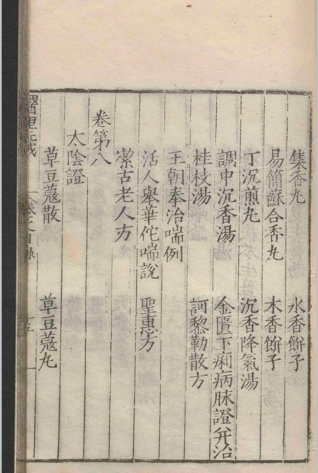明嘉靖二十二年刊本《医垒元戎》：元王好古撰，宗仲景伤寒，兼采张元素李东垣，内外妇儿证治全编(5)