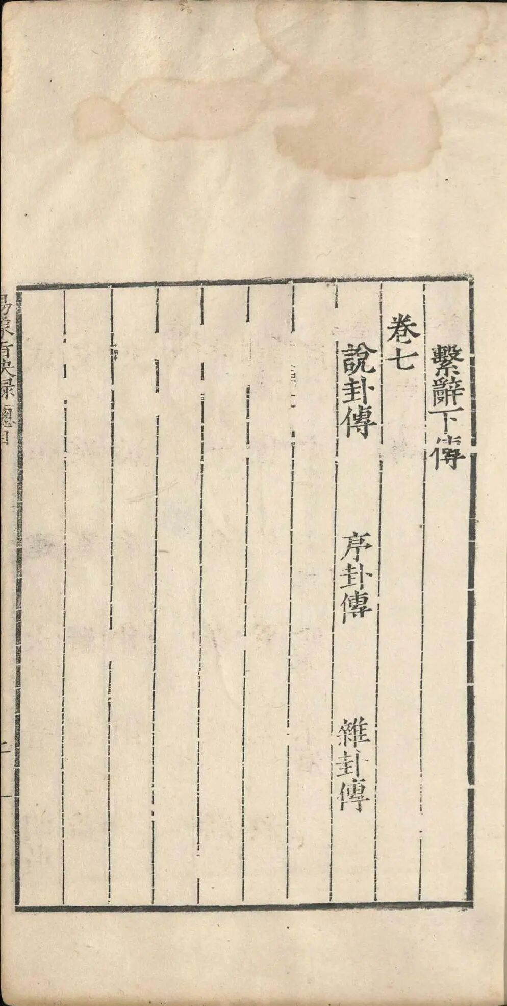 明嘉靖四十一年《周易象旨决录》：熊过撰熊迥校，汉易象学专著，私识一卷，考订经传、阐象旨定本(5)